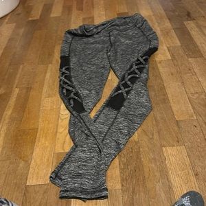 Size m/l leggings the black part on the legs has see through mesh